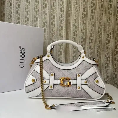 GUESS Stitching Rivet Retro Handbag 